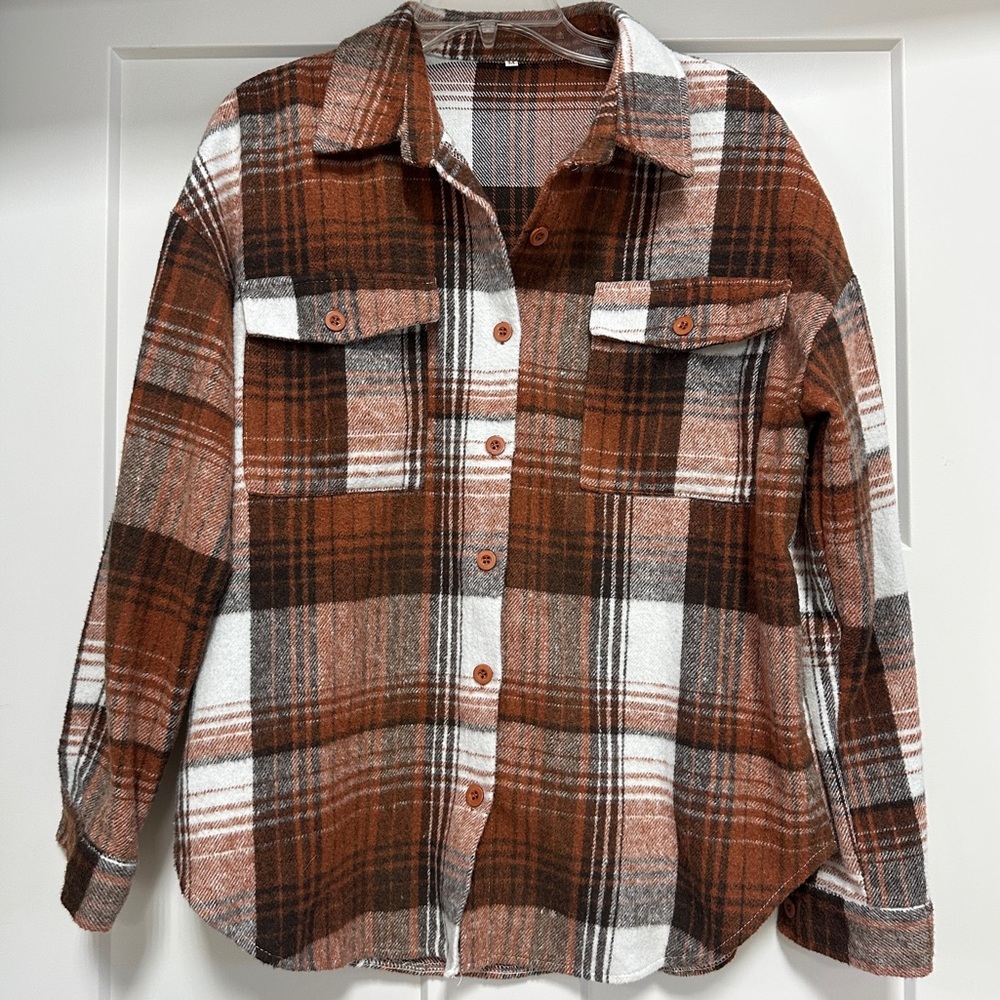 Plaid Flannel Jacket Size M - Picture 4 of 11